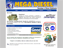 Tablet Screenshot of megadiesel.com.br